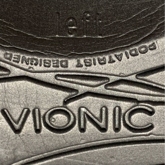 VIONIC “Lydia” Flats W/ Bow At Front Orthaheel Technology In Black Crocodile - Picture 8 of 10